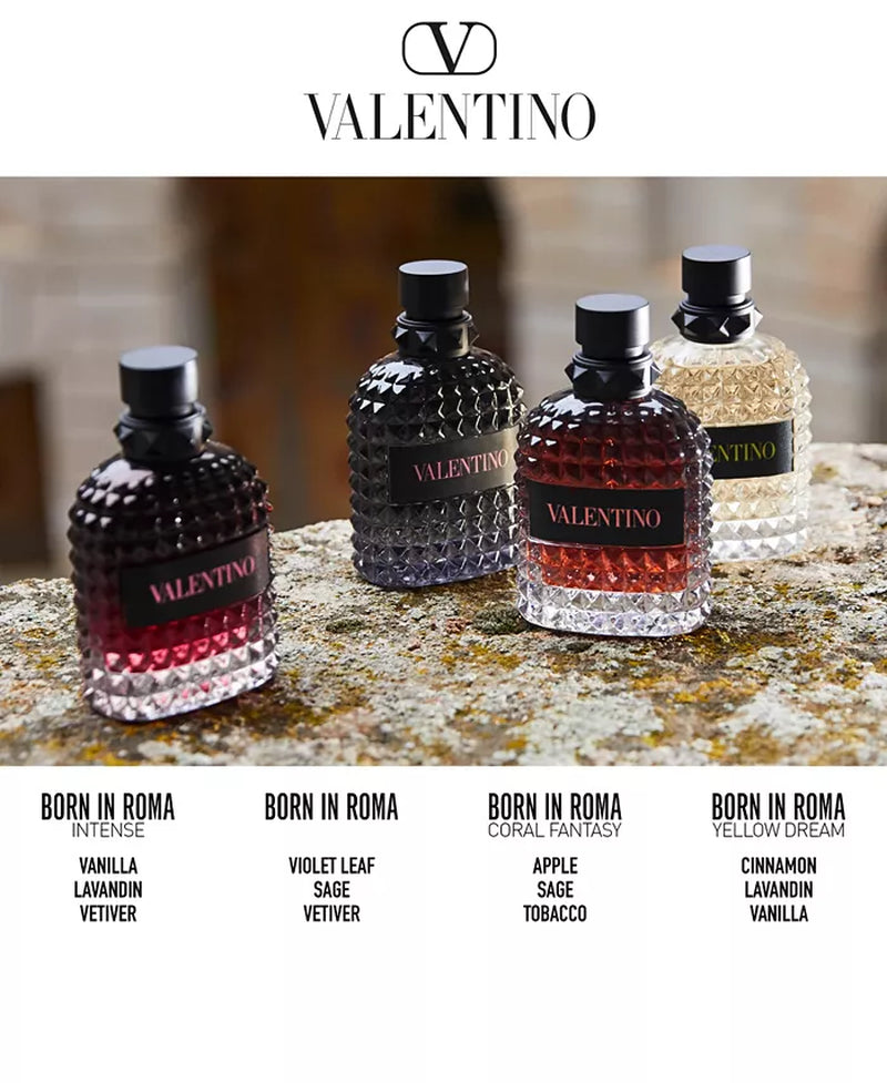 Uomo Born in Roma Intense Eau De Parfum Spray, 3.4 Oz.